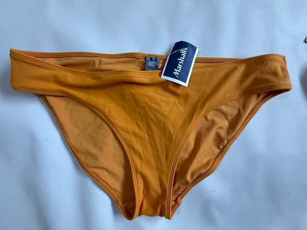 NWT Marshalls Solid Burnt Orange Cheeky Bikini Bottom Swim XL